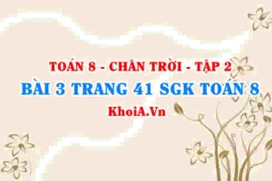 Bài 3 trang 41 Toán 8 Chân trời sáng tạo Tập 2